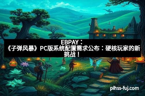 EBPAY：《子弹风暴》PC版系统配置需求公布：硬核玩家的新挑战！